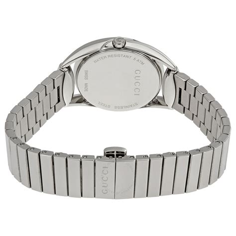 Gucci YA140505 Women's Horsebit Stainless Steel White Dial